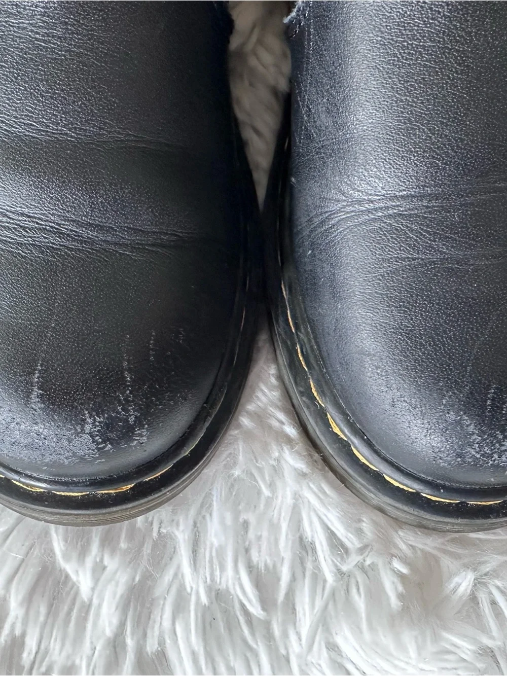 Used Dr. Martens Kids Black Leather Chelsea Boots size 13